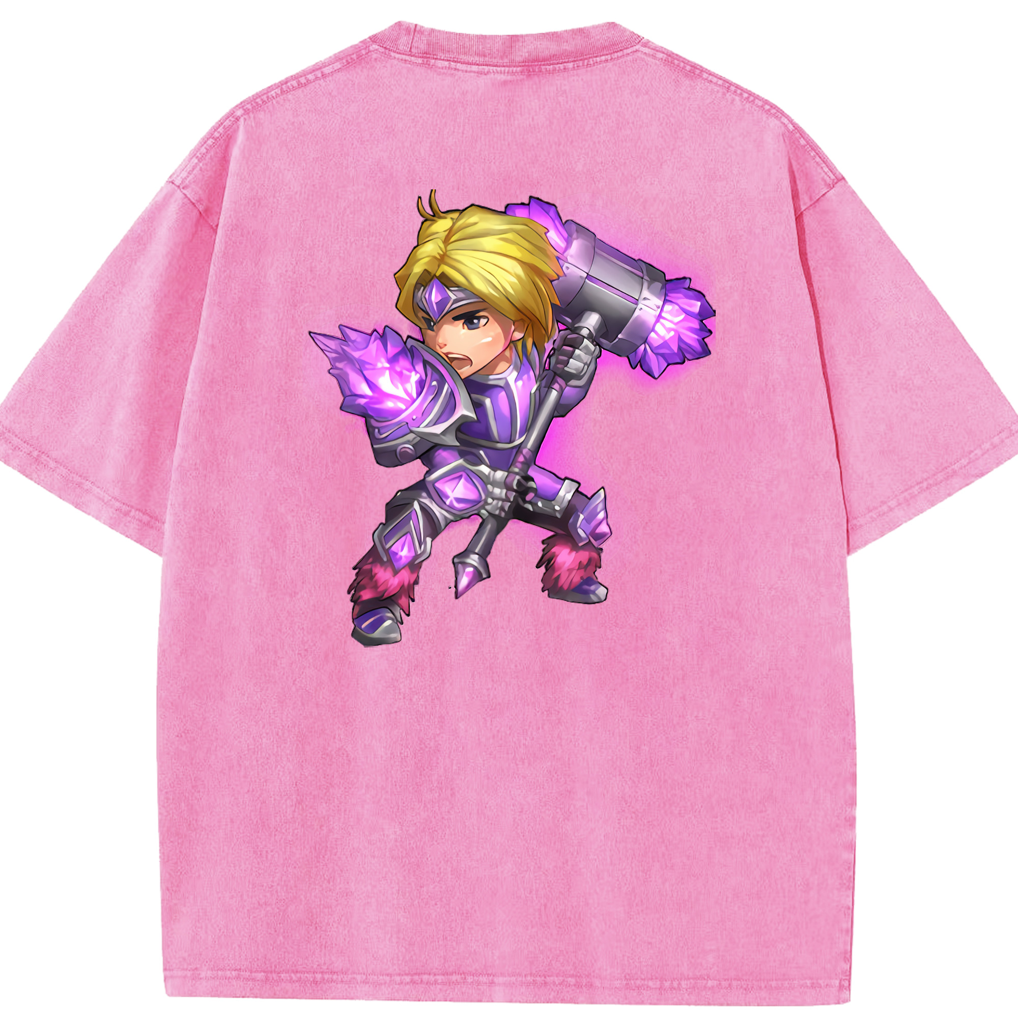 リーグ・オブ・レジェンド League of Legends LOL 綿100% ヴィンテージ風 半袖Tシャツ（背面プリント）